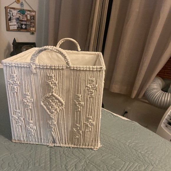 Becky Owens Woven Storage Box - color Beige - Picture 4 of 10